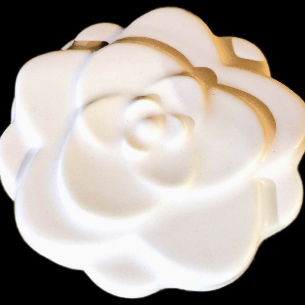 Pink Floral Shaped Trinket Box Decor Piece
